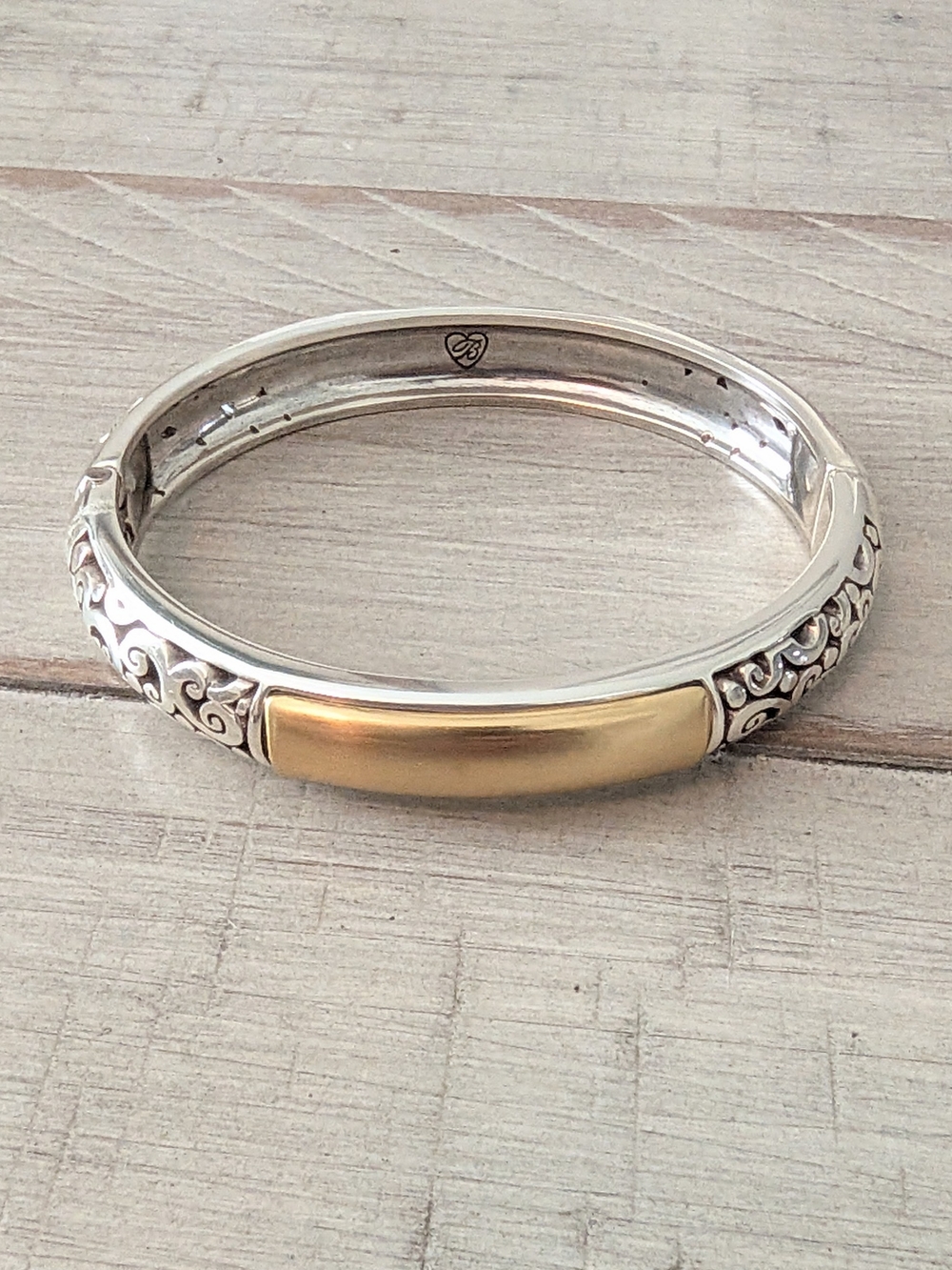 Brighton Catania Hinged Bangle Gold